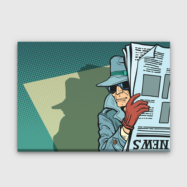 Gizemli Dedektif Temalı Kanvas Tablo – 11264