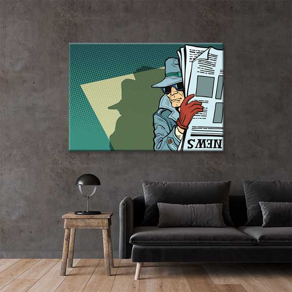 Gizemli Dedektif Temalı Kanvas Tablo – 11264