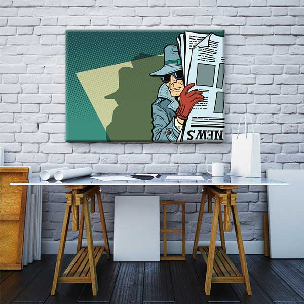 Gizemli Dedektif Temalı Kanvas Tablo – 11264