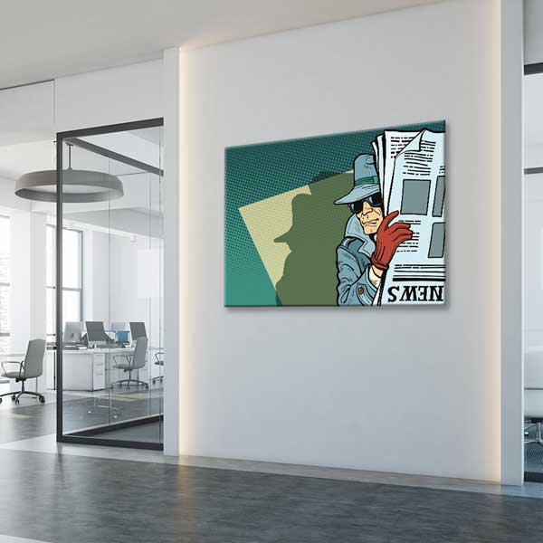 Gizemli Dedektif Temalı Kanvas Tablo – 11264