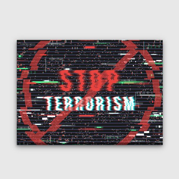 police-wall-canvas-art-11268-0 Siber Terörizme Karşı "Stop Terrorism" Duvar Tablosu – 11268