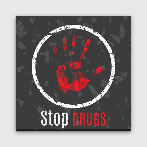 Uyuşturucuya Hayır! "Stop Drugs" Duvar Tablosu – 11274
