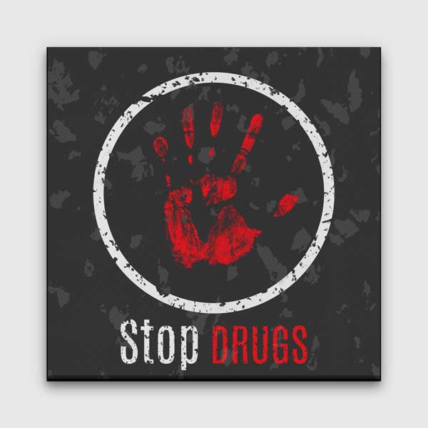 Uyuşturucuya Hayır! "Stop Drugs" Duvar Tablosu – 11274