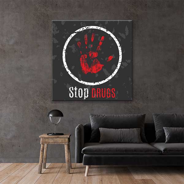 Uyuşturucuya Hayır! "Stop Drugs" Duvar Tablosu – 11274