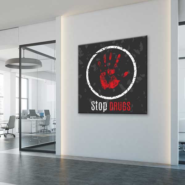 Uyuşturucuya Hayır! "Stop Drugs" Duvar Tablosu – 11274