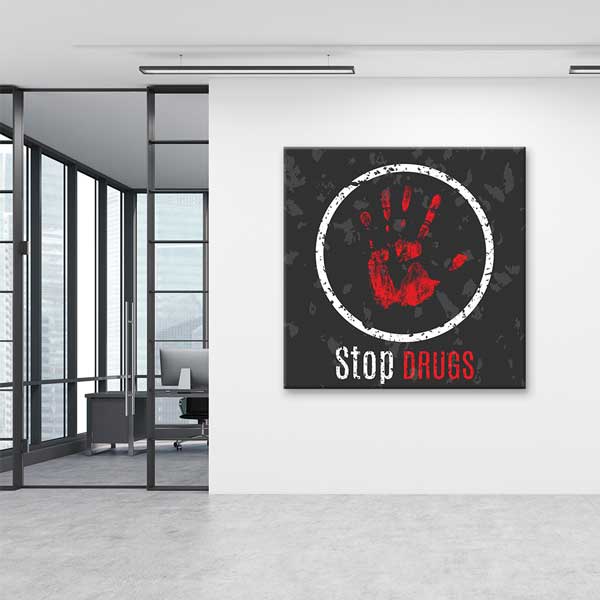 Uyuşturucuya Hayır! "Stop Drugs" Duvar Tablosu – 11274