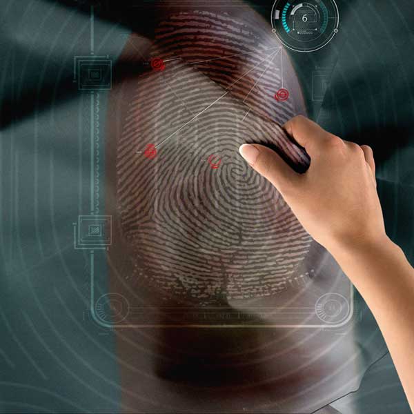 Polis Emniyet Parmak İzi Analiz Duvar Örtüsü 11112