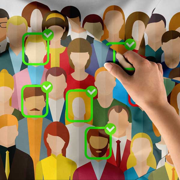 Yapay Zeka Yüz Tanıma Sistemi Duvar Örtüsü 11131