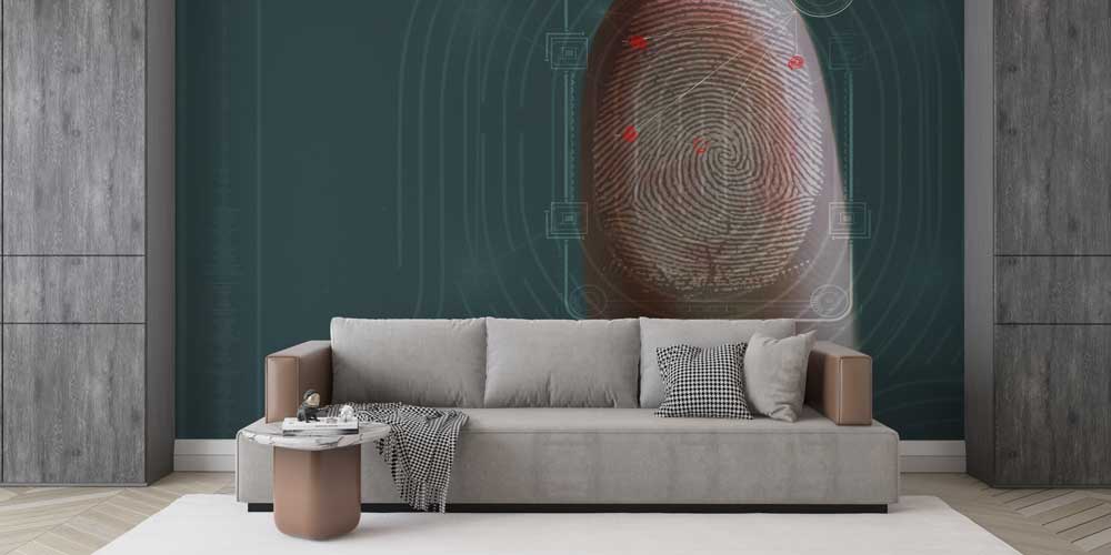 Polis Emniyet Yüksek Çözünürlüklü Parmak İzi Duvar Kağıdı 11009