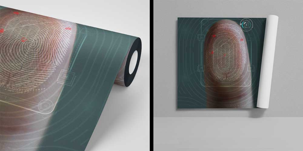 Polis Emniyet Yüksek Çözünürlüklü Parmak İzi Duvar Kağıdı 11009