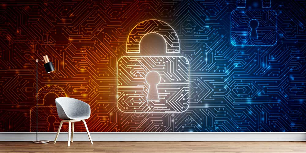 Polis Emniyet Kilit ve Dijital Devre Duvar Kağıdı 11012