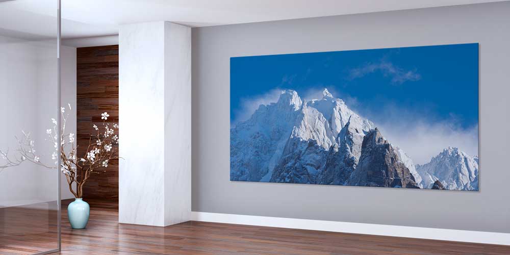 poster-wall-design-14213-01 Kar Kaplanı Dağ Zirveleri Panoramik Büyük Ebat Duvar Dekoru 14213
