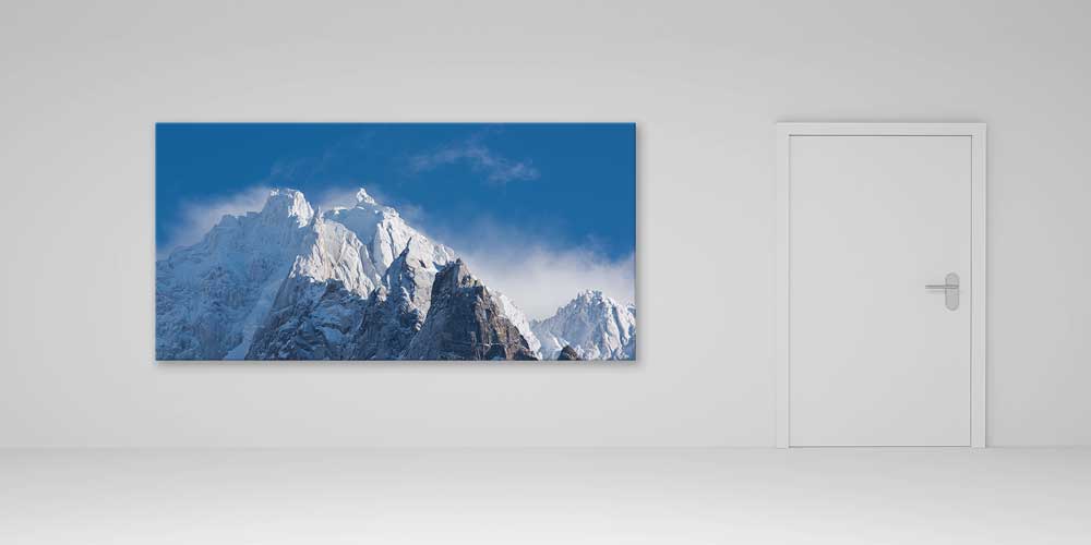poster-wall-design-14213-04 Kar Kaplanı Dağ Zirveleri Panoramik Büyük Ebat Duvar Dekoru 14213