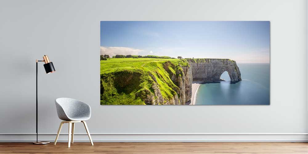 Yeşil Kayalıklar Sahil Uçurumu Panoramik Büyük Ebat Duvar Dekoru 14224