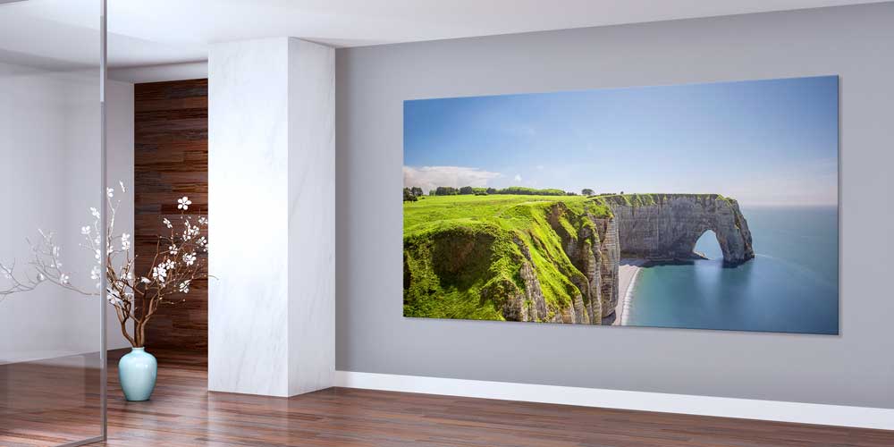 Yeşil Kayalıklar Sahil Uçurumu Panoramik Büyük Ebat Duvar Dekoru 14224