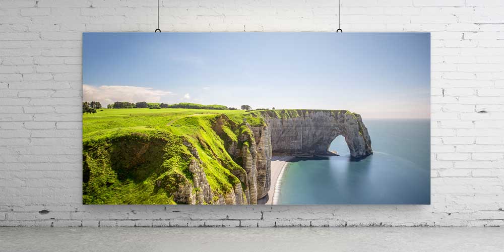 Yeşil Kayalıklar Sahil Uçurumu Panoramik Büyük Ebat Duvar Dekoru 14224