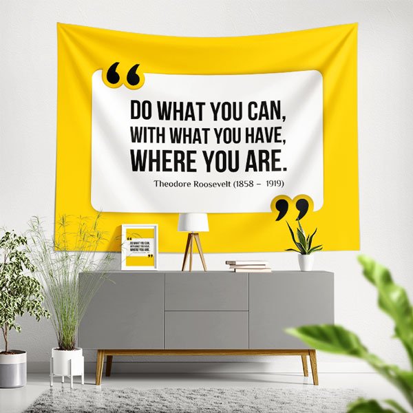 quotes-wall-art-decor-8247-00 Do What You Can Duvar Örtüsü 8247
