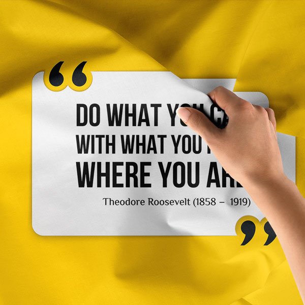 Do What You Can Duvar Örtüsü 8247