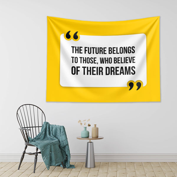 quotes-wall-art-tapestry-8249-01 The Future Belongs Duvar Örtüsü 8249