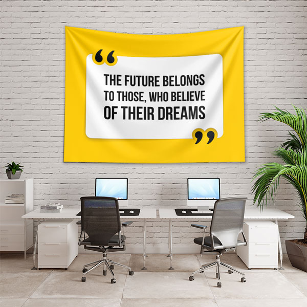 quotes-wall-art-tapestry-8249-02 The Future Belongs Duvar Örtüsü 8249