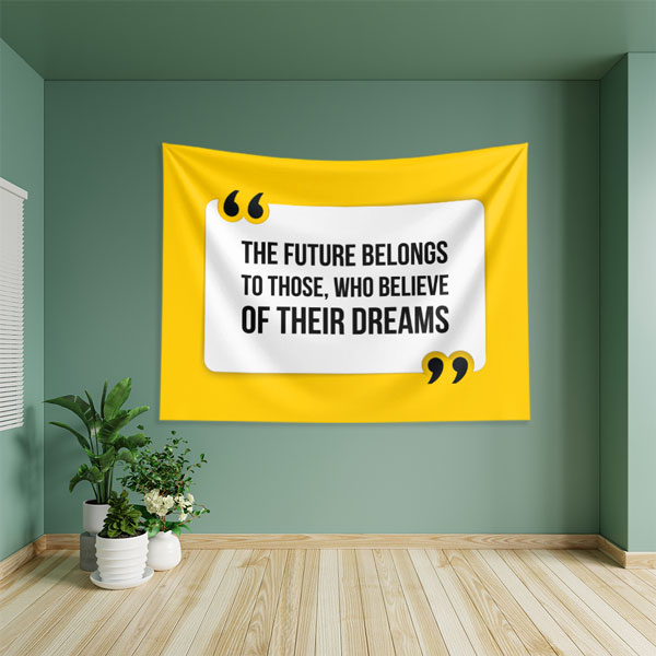 quotes-wall-art-tapestry-8249-03 The Future Belongs Duvar Örtüsü 8249