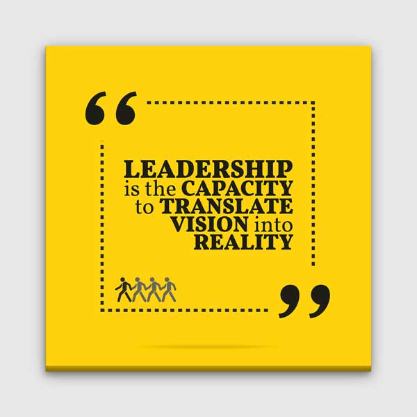 quotes-wall-decor-3179-00 Liderlik Vizyonu Gerçeğe Dönüştürme Kapasitesidir Duvar Tablosu – 3179