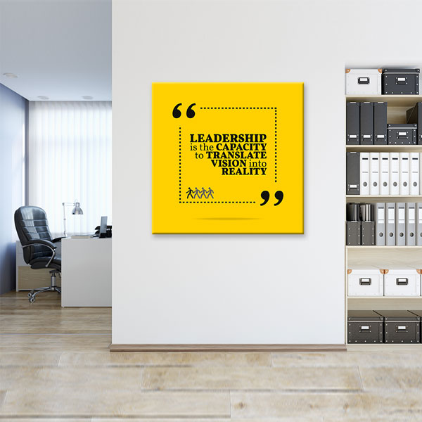Liderlik Vizyonu Gerçeğe Dönüştürme Kapasitesidir Duvar Tablosu – 3179