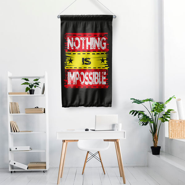 Nothing Is Impossible Duvar Flaması 7659