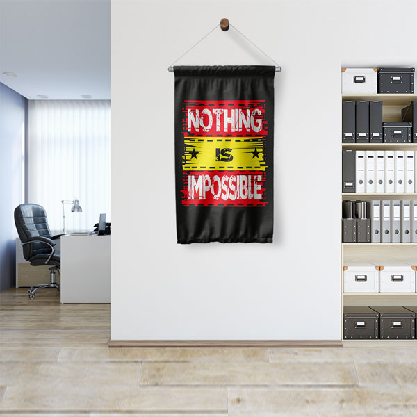 Nothing Is Impossible Duvar Flaması 7659