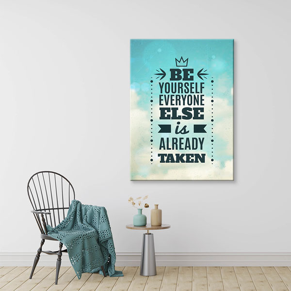 Motivasyon Be Yourself Kanvas Tablo – 7550