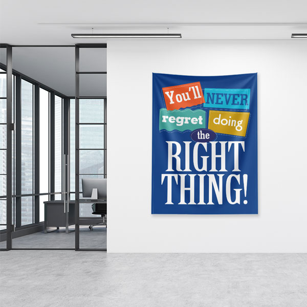 quotes-wall-tapestry-7637-03 Motivasyon Duvar Örtüsü - Do The Right Thing 7637
