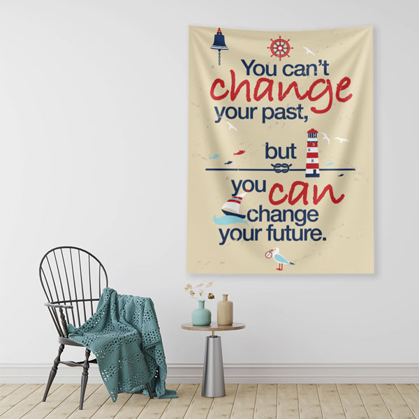 Motivasyon Duvar Örtüsü - Change Your Future 7638