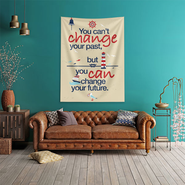 Motivasyon Duvar Örtüsü - Change Your Future 7638
