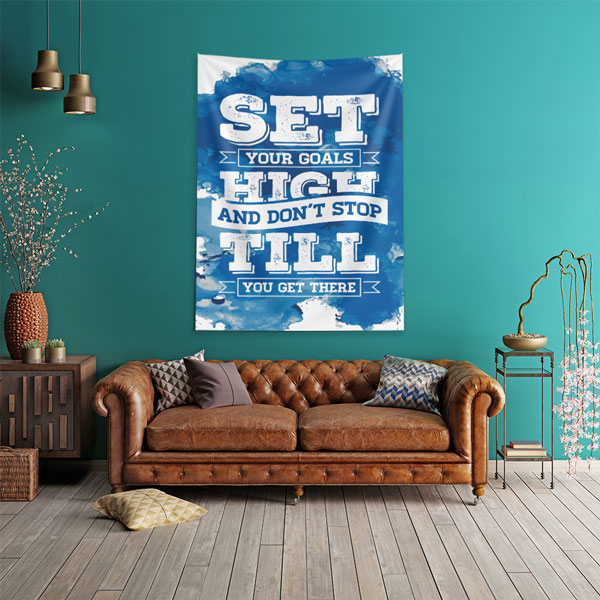 Set Your Goals High Duvar Örtüsü 7644
