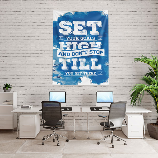 Set Your Goals High Duvar Örtüsü 7644