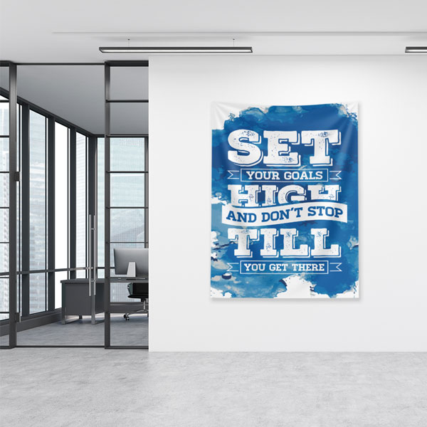 Set Your Goals High Duvar Örtüsü 7644