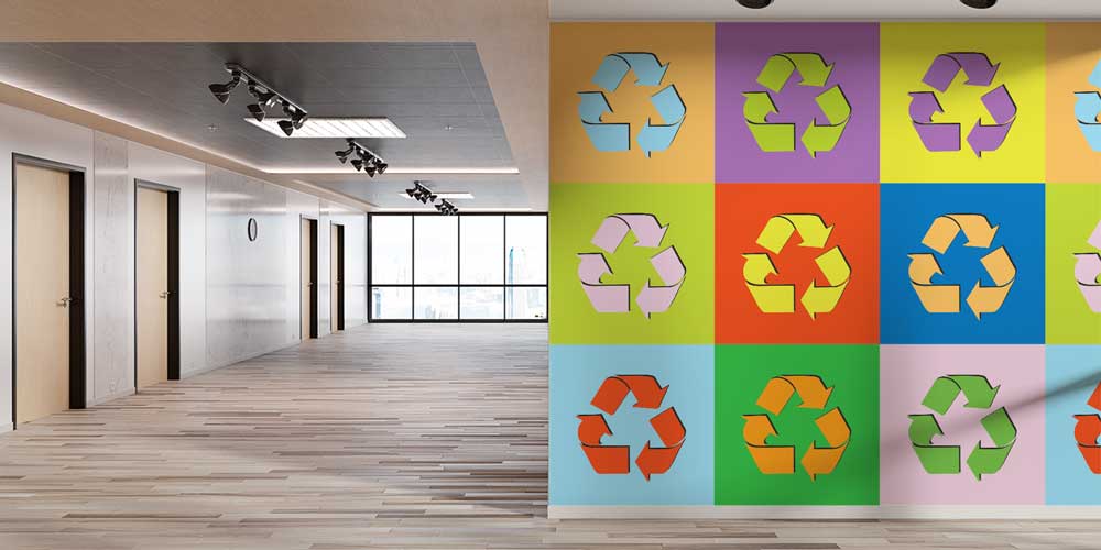 recycle-wall-posters-1139-02 Modern Sanat Tarzı Geri Dönüşüm Sembolleri Duvar Giydirme 1139