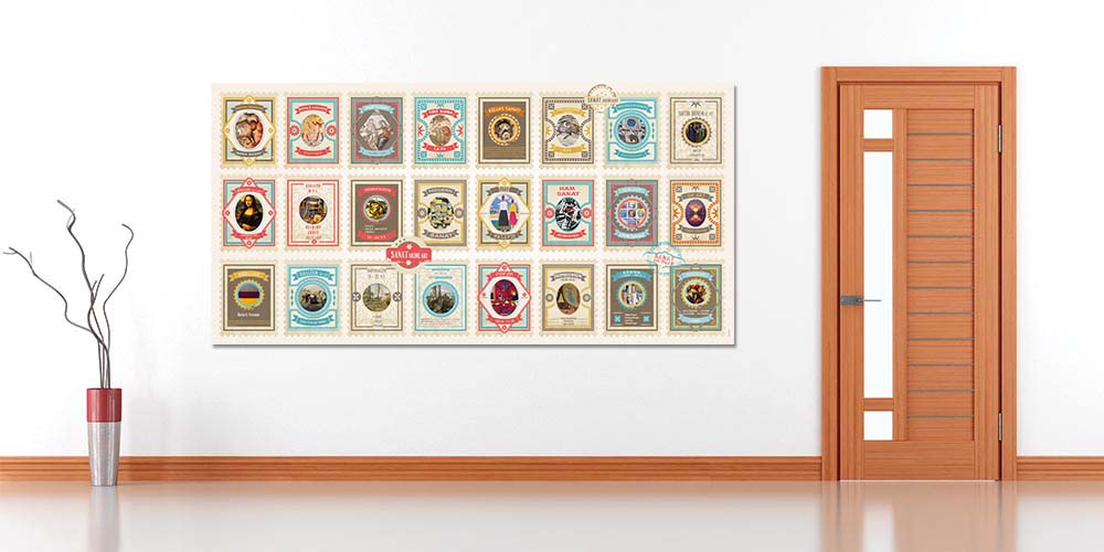 Sanat Akımları ve Eserleri Temalı Okul Duvar Posteri A-106