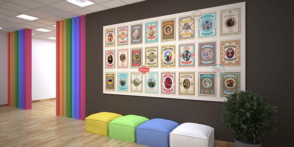 Sanat Akımları ve Eserleri Temalı Okul Duvar Posteri A-106