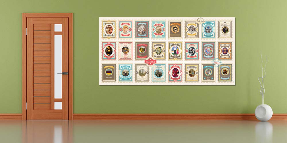 Sanat Akımları ve Eserleri Temalı Okul Duvar Posteri A-106