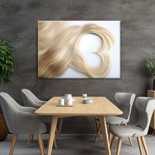 sac-guzellik-duvar-dekor-5644-05 Kalp Şekilli Saç Temalı Kuaför Duvar Tablosu – 5644