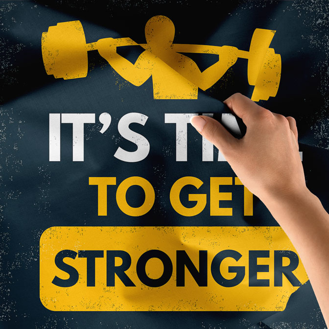 It’s Time To Get Stronger Duvar Örtüsü 5878