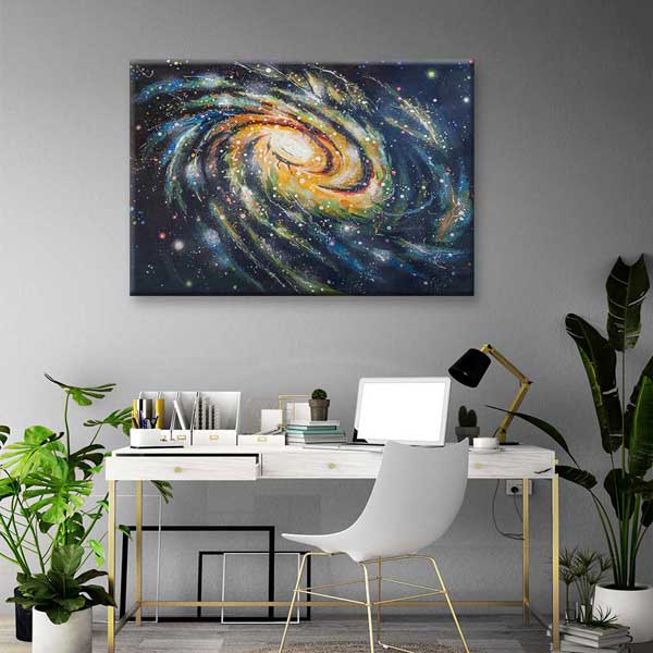 Soyut Spiral Galaksi Kanvas Tablo 4327