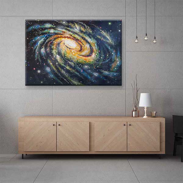 Soyut Spiral Galaksi Kanvas Tablo 4327