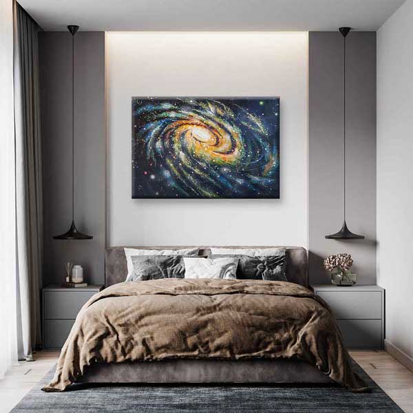Soyut Spiral Galaksi Kanvas Tablo 4327