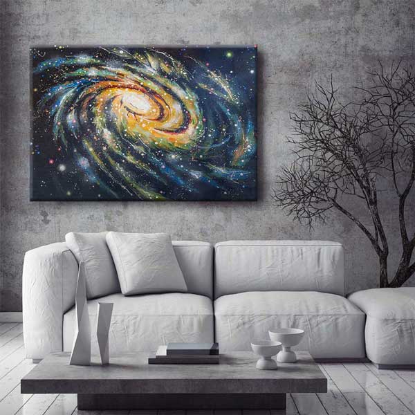 Soyut Spiral Galaksi Kanvas Tablo 4327