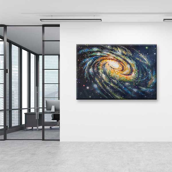 Soyut Spiral Galaksi Kanvas Tablo 4327