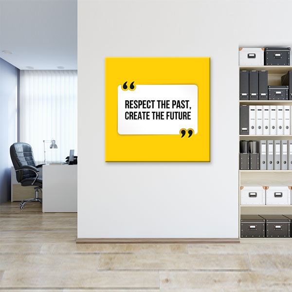 saying-wall-art-3163-05 Geçmişe Saygı Geleceği Yarat Duvar Tablosu – 3163