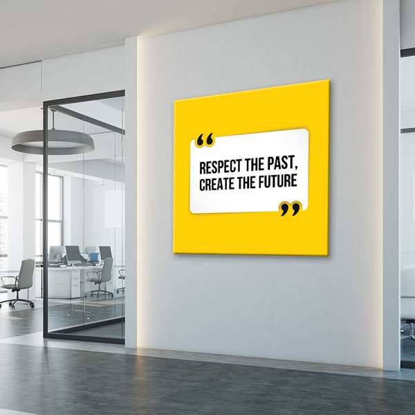 saying-wall-art-3163-06 Geçmişe Saygı Geleceği Yarat Duvar Tablosu – 3163