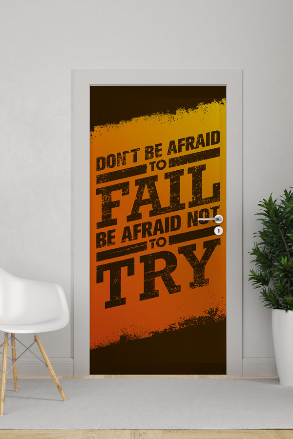 Başarısızlık Korkusu Temalı Kapı Giydirme 8775